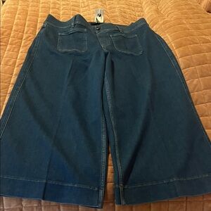 SPANX Women's Flare & Wide Leg Jeans - Dark Blue